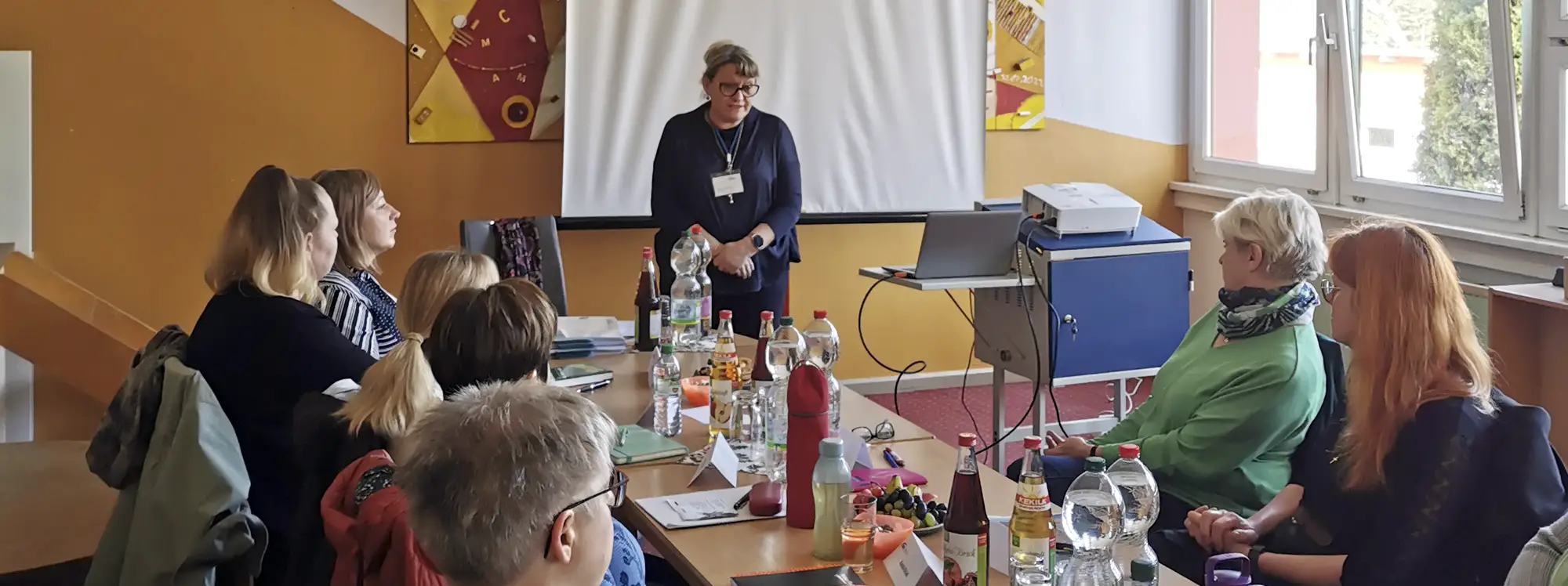 Diskusion mit Teilnehmern und Coach